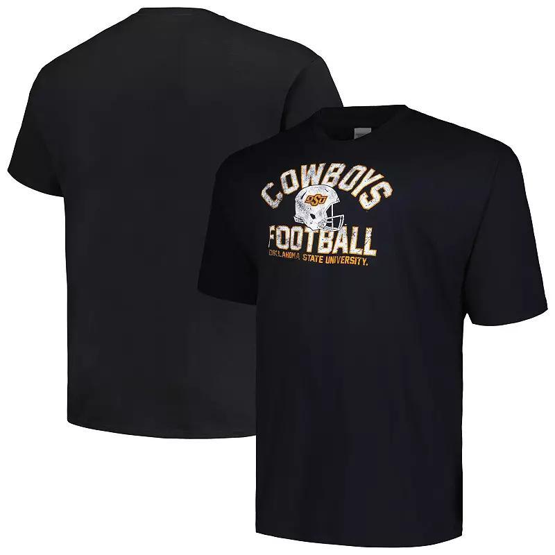 Mens Champion Oklahoma State Cowboys Big & Tall Football Helmet T-Shirt Product Image