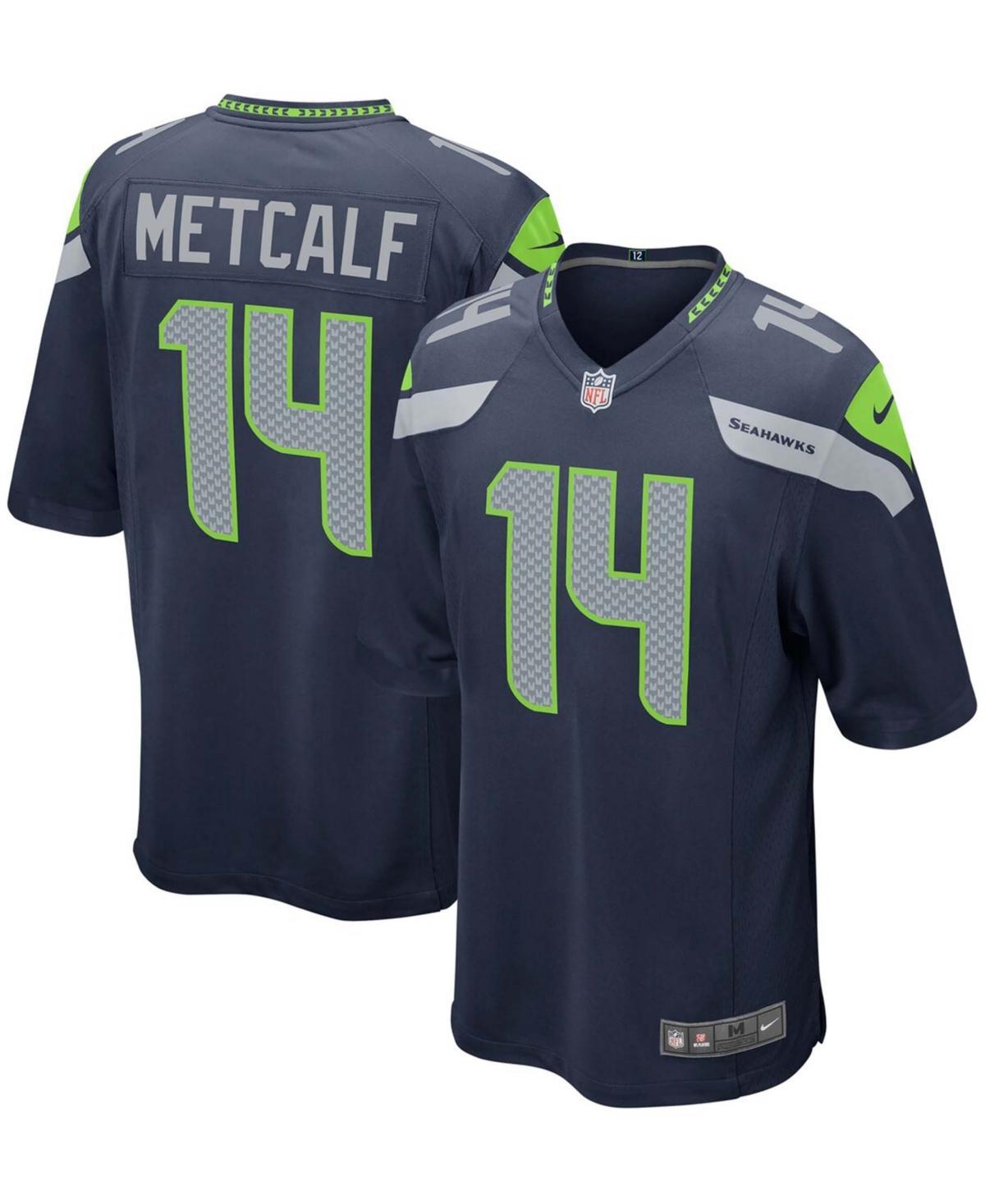 Mens Nike DK Metcalf College Seattle Seahawks Game Team Jersey Blue Product Image