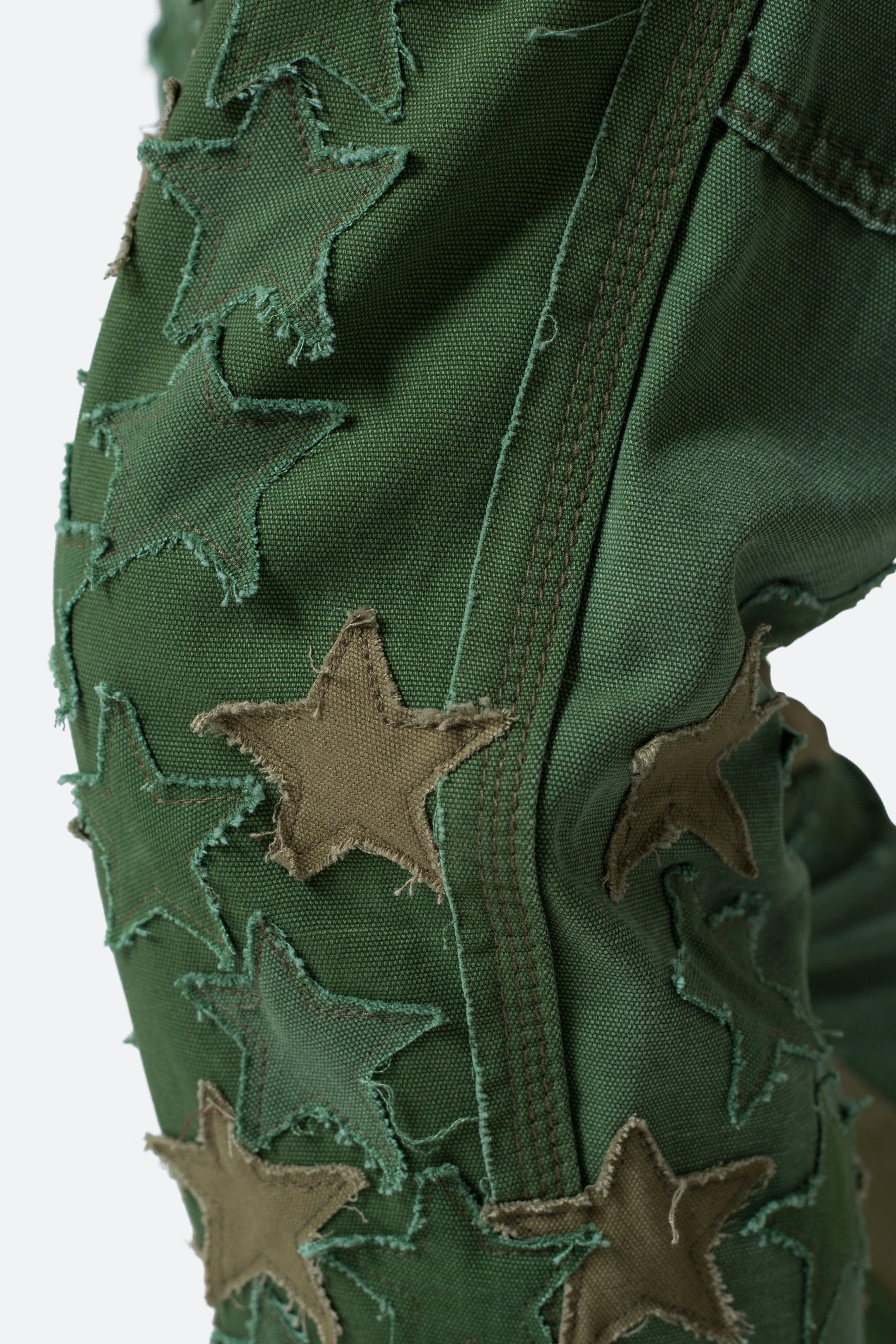 B451 Star Flare Denim - Olive Product Image