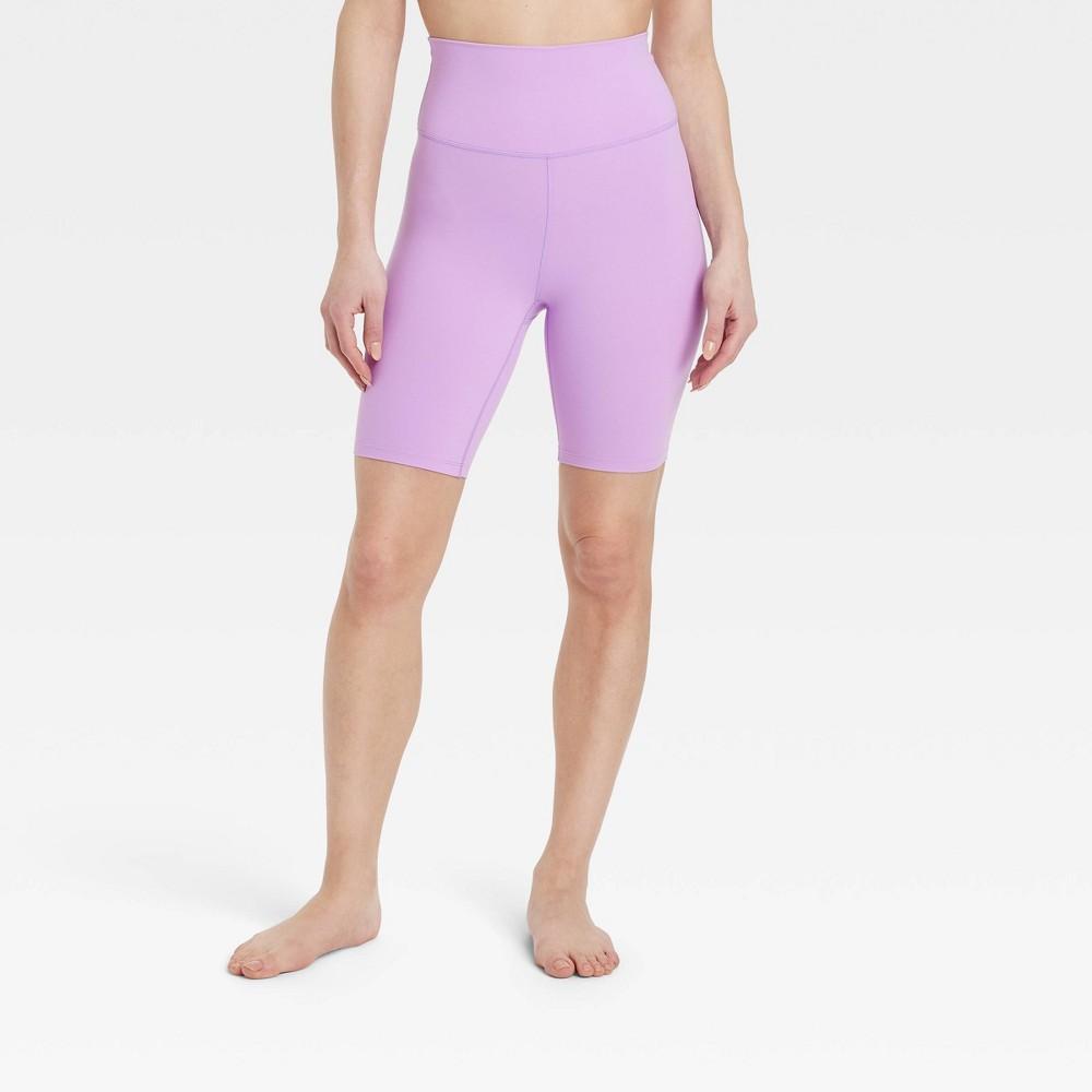 Womens Everyday Soft Ultra High-Rise Bike Shorts 8 - All In Motion Violet XL Product Image