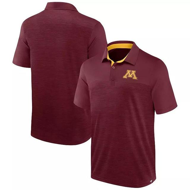 Mens Fanatics Branded Heather Maroon Minnesota Golden Gophers Classic Homefield Polo Product Image