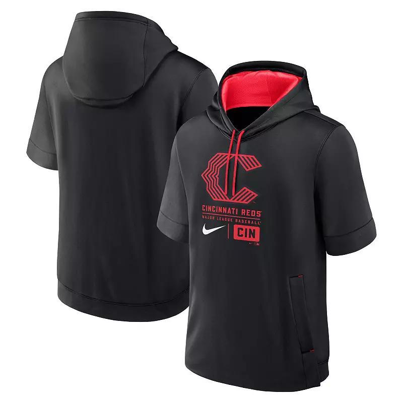 Mens Nike Philadelphia Phillies Tri Code Lockup Short Sleeve Pullover Hoodie Product Image