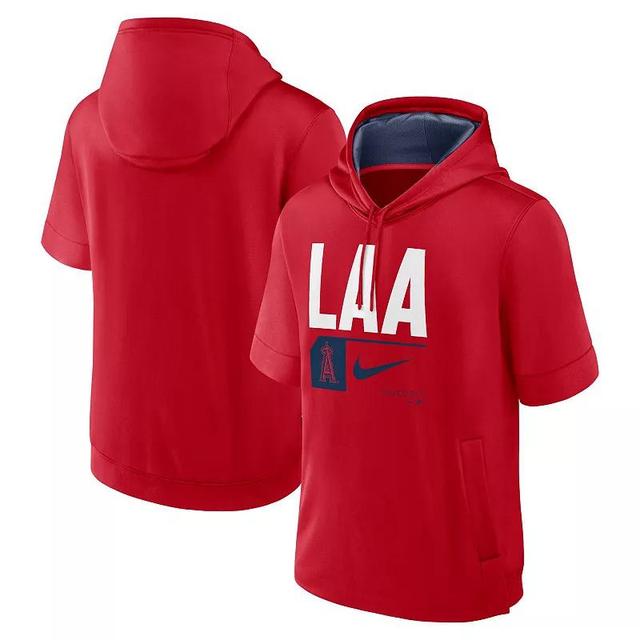 Mens Nike Los Angeles Angels Tri Code Lockup Short Sleeve Pullover Hoodie Product Image