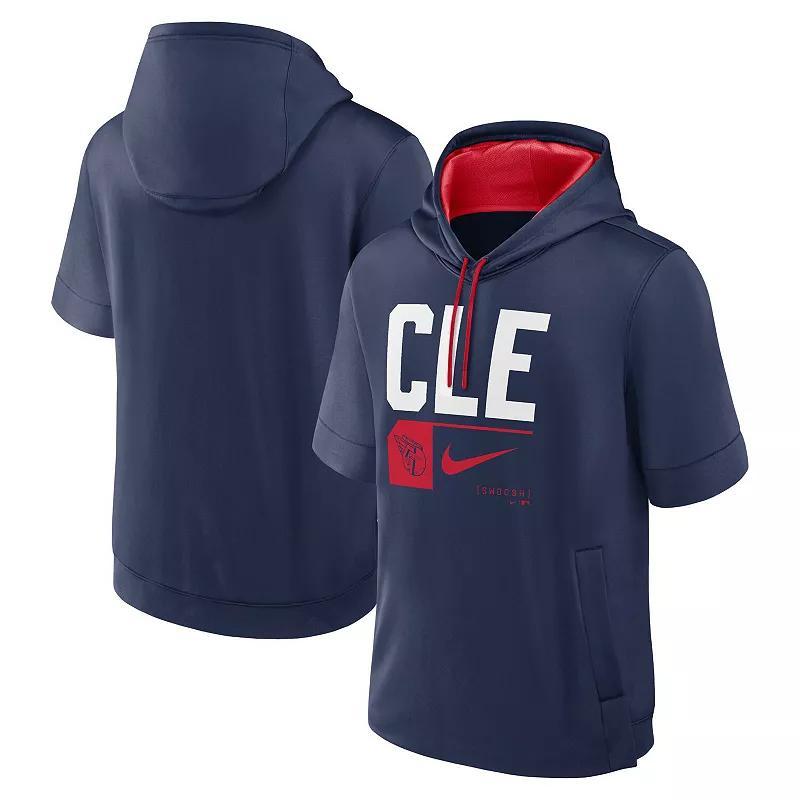 Mens Nike Seattle Mariners Tri Code Lockup Short Sleeve Pullover Hoodie Blue Product Image