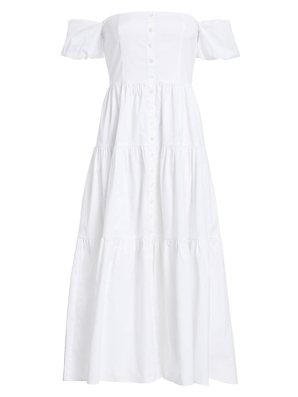 Womens Elio Puff-Sleeve Prairie Dress Product Image