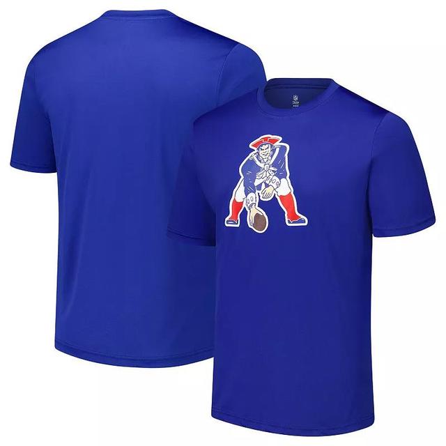 Mens Royal New England Patriots Stadium Retro T-Shirt Product Image