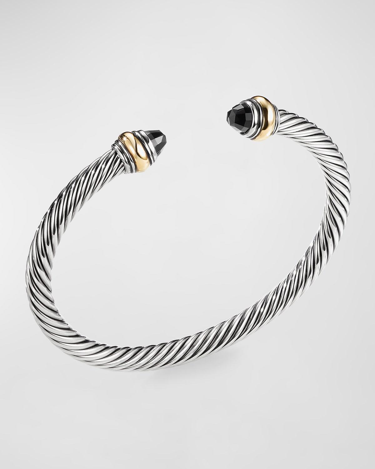 Womens Classic Cable Bracelet In Sterling Silver Product Image