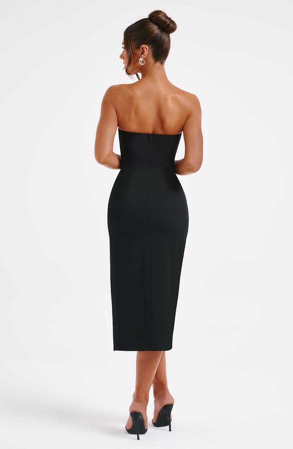 Emmaline Midi Dress - Black Product Image