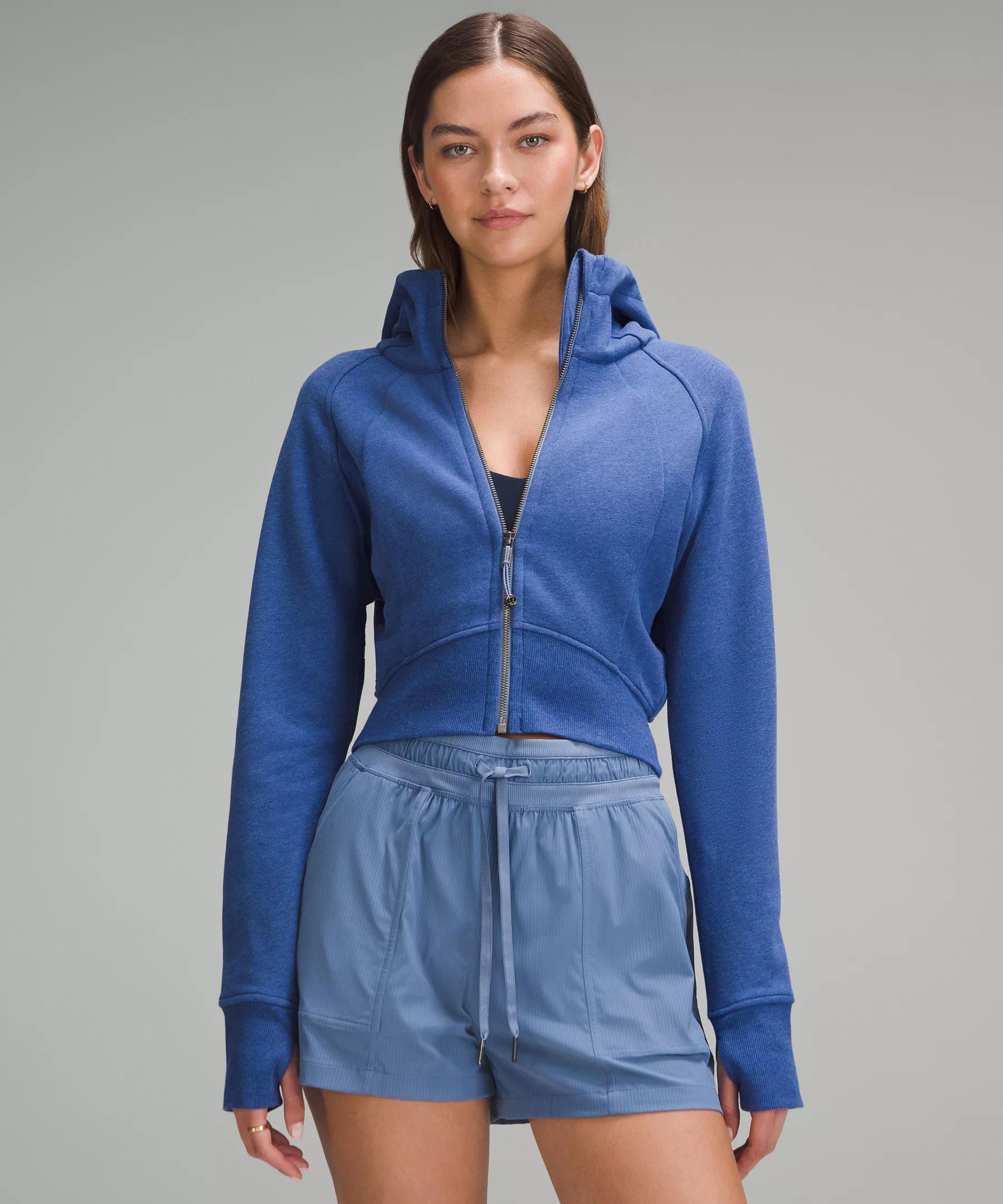 Scuba Full-Zip Cropped Hoodie Product Image