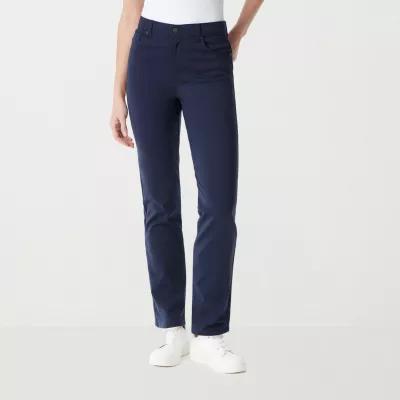 Gloria Vanderbilt Womens High Rise Straight Pull-On Pants Product Image