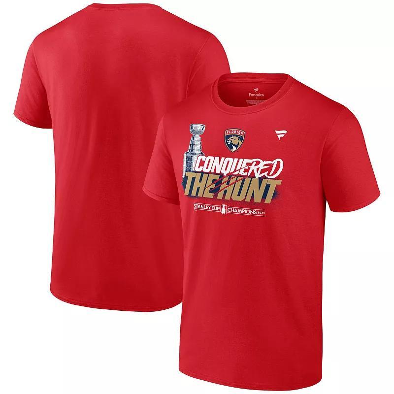 Mens Fanatics Red Florida Panthers 2024 Stanley Cup Champions Celebration T-Shirt Product Image