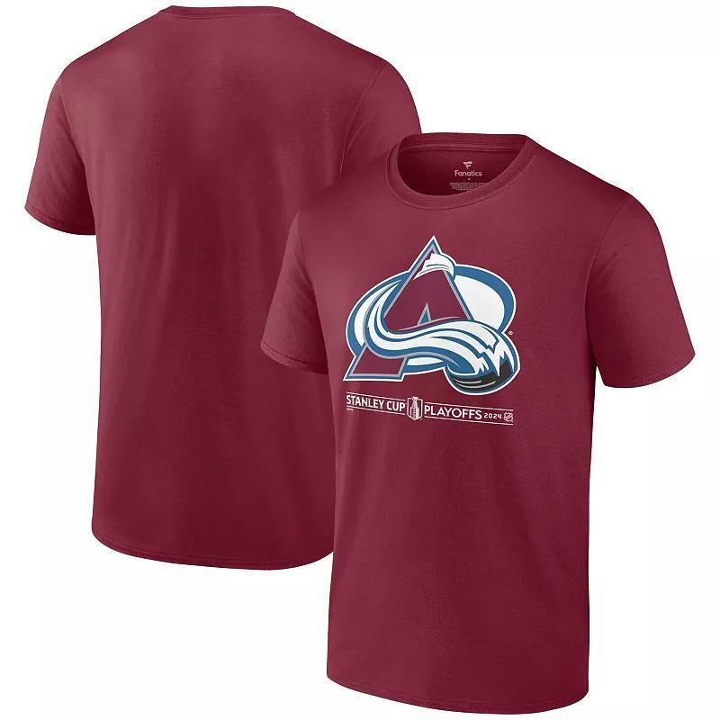 Fanatics Mens Navy Colorado Avalanche 2024 Stanley Cup Playoffs Slogan T-Shirt Product Image