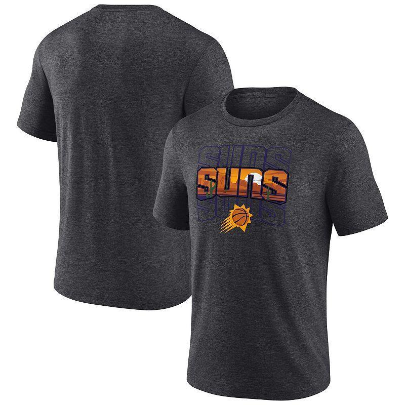 Mens Fanatics Charcoal Phoenix Suns Hometown Originals Announcer Tri-Blend T-shirt Product Image