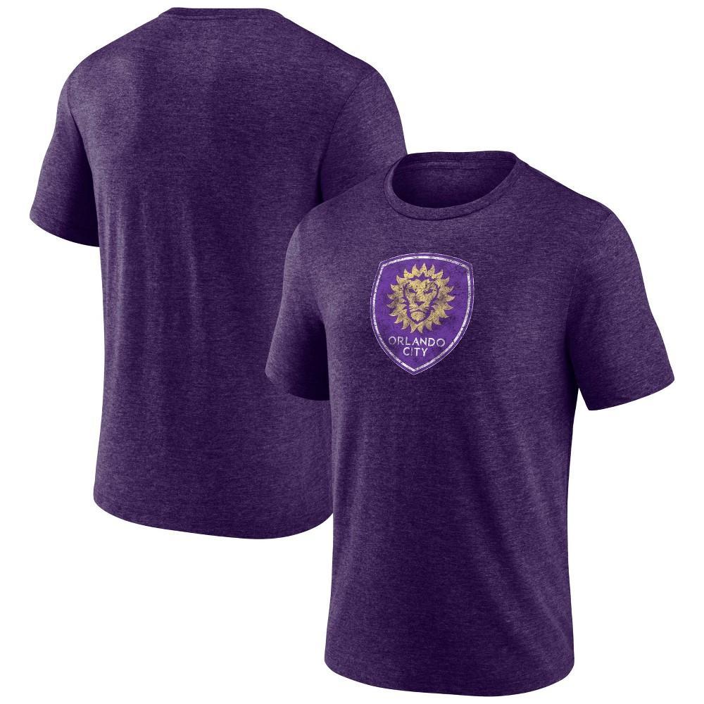 MLS Orlando City SC Mens Short Sleeve Triblend Chest Logo T-Shirt Product Image