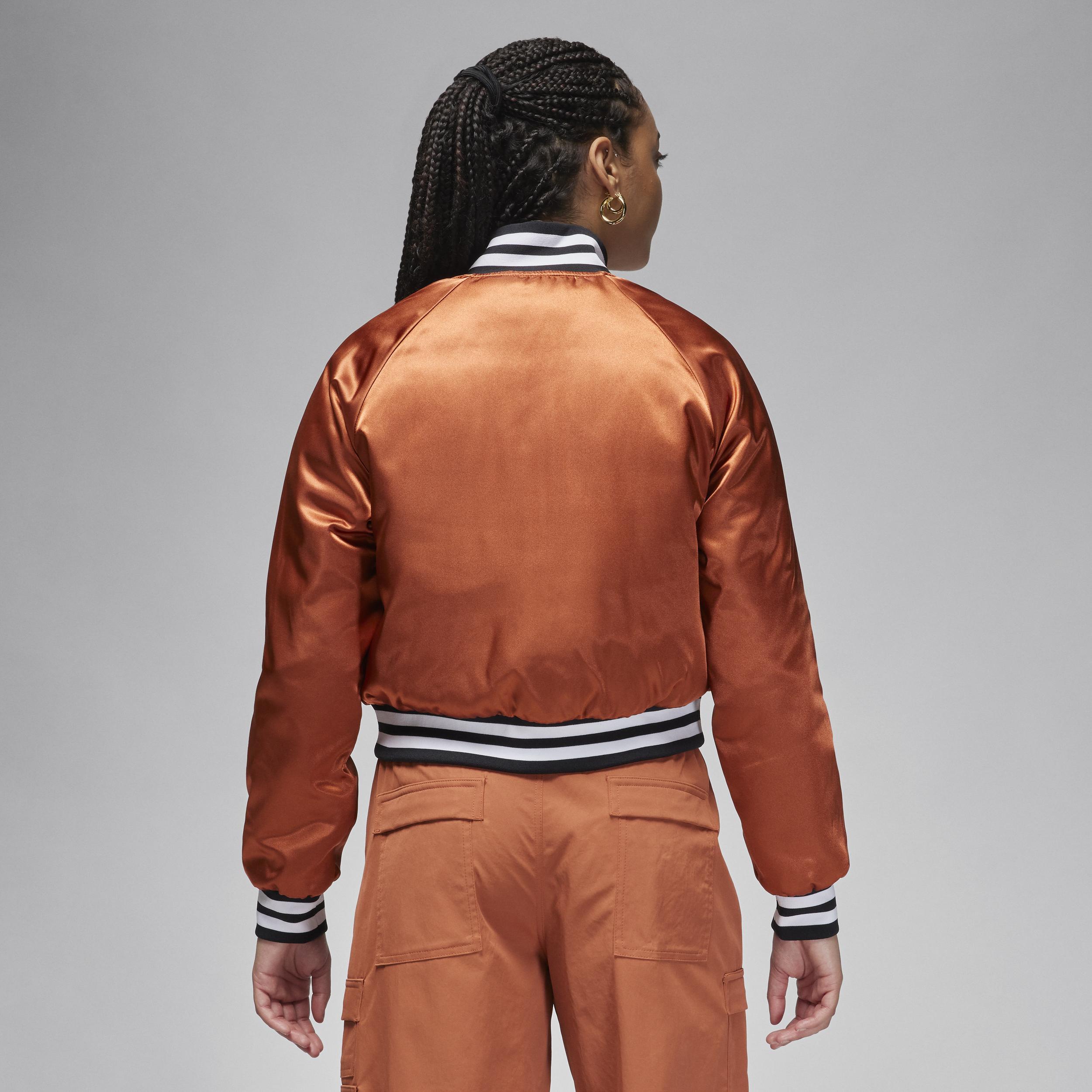 Jordan Varsity bomber jacket in peach Product Image