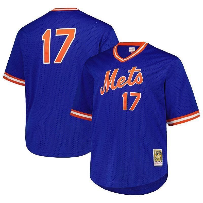 Mens Mitchell & Ness Keith Hernandez Royal New York Mets 1986 Cooperstown Collection Mesh Pullover Jersey Product Image