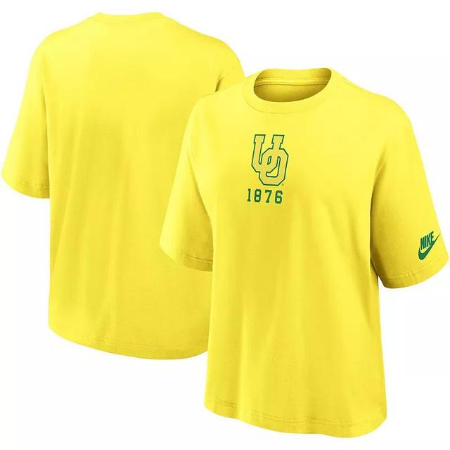 Womens Nike Oregon Ducks Boxy Legacy Established T-Shirt Product Image