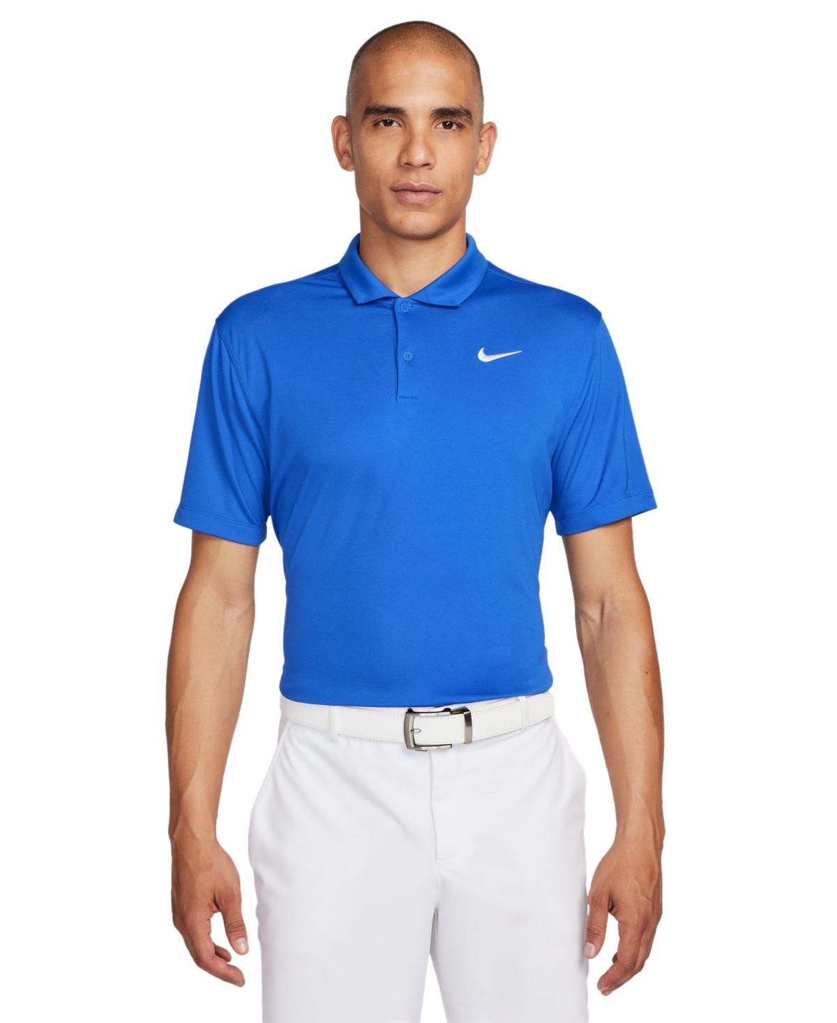 Nike Mens Relaxed Fit Core Dri-fit Short Sleeve Golf Polo Shirt - White Product Image