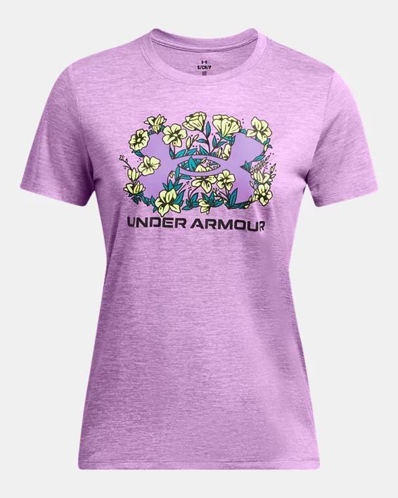 Women's UA Tech™ Twist Flower Short Sleeve Product Image