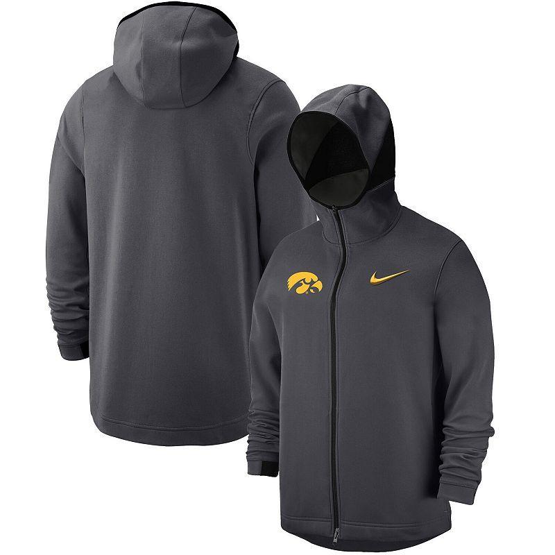 Mens Nike Anthracite Iowa Hawkeyes Tonal Showtime Full-Zip Hoodie Product Image