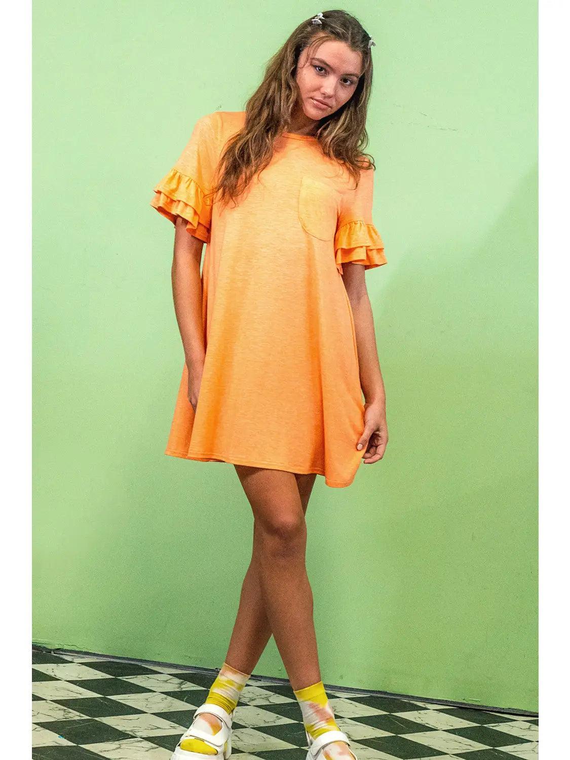 Mango French Terry Pocket Tee Shirt Dress Product Image