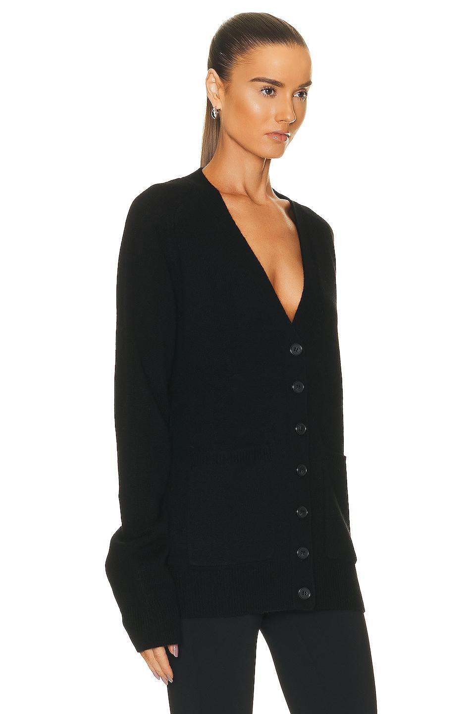 Eterne Theodore Cardigan in Chocolate - Chocolate. Size XS/S (also in M/L). Product Image