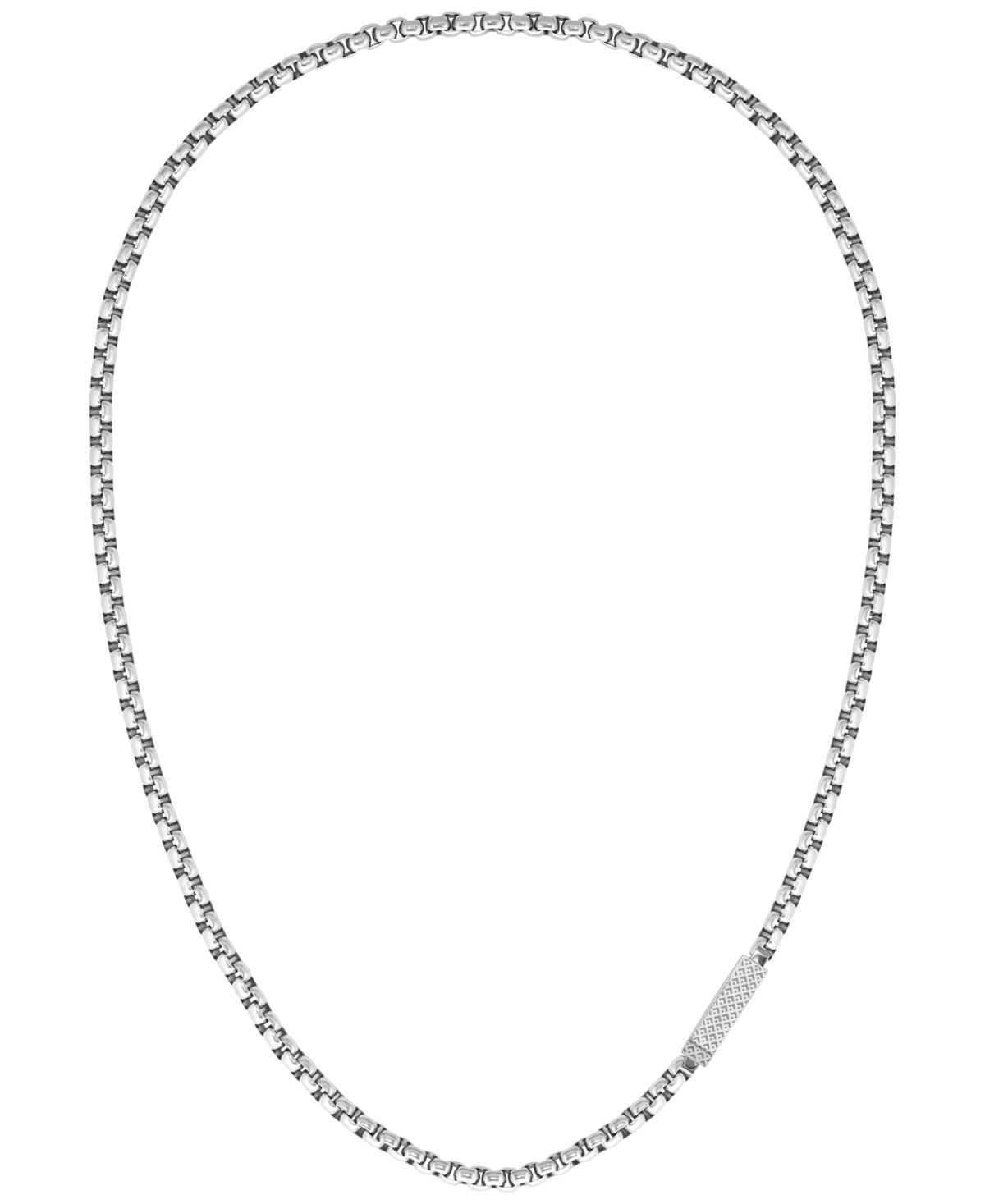 Lacoste Mens Stainless Steel Box Chain Necklace Product Image