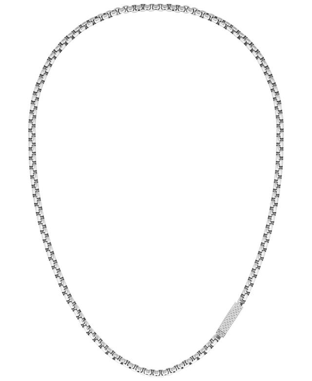 Lacoste Mens Stainless Steel Box Chain Necklace Product Image