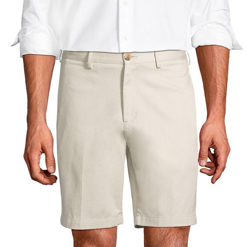 Lands End Mens Traditional Fit 9 Inch No Iron Chino Shorts Product Image