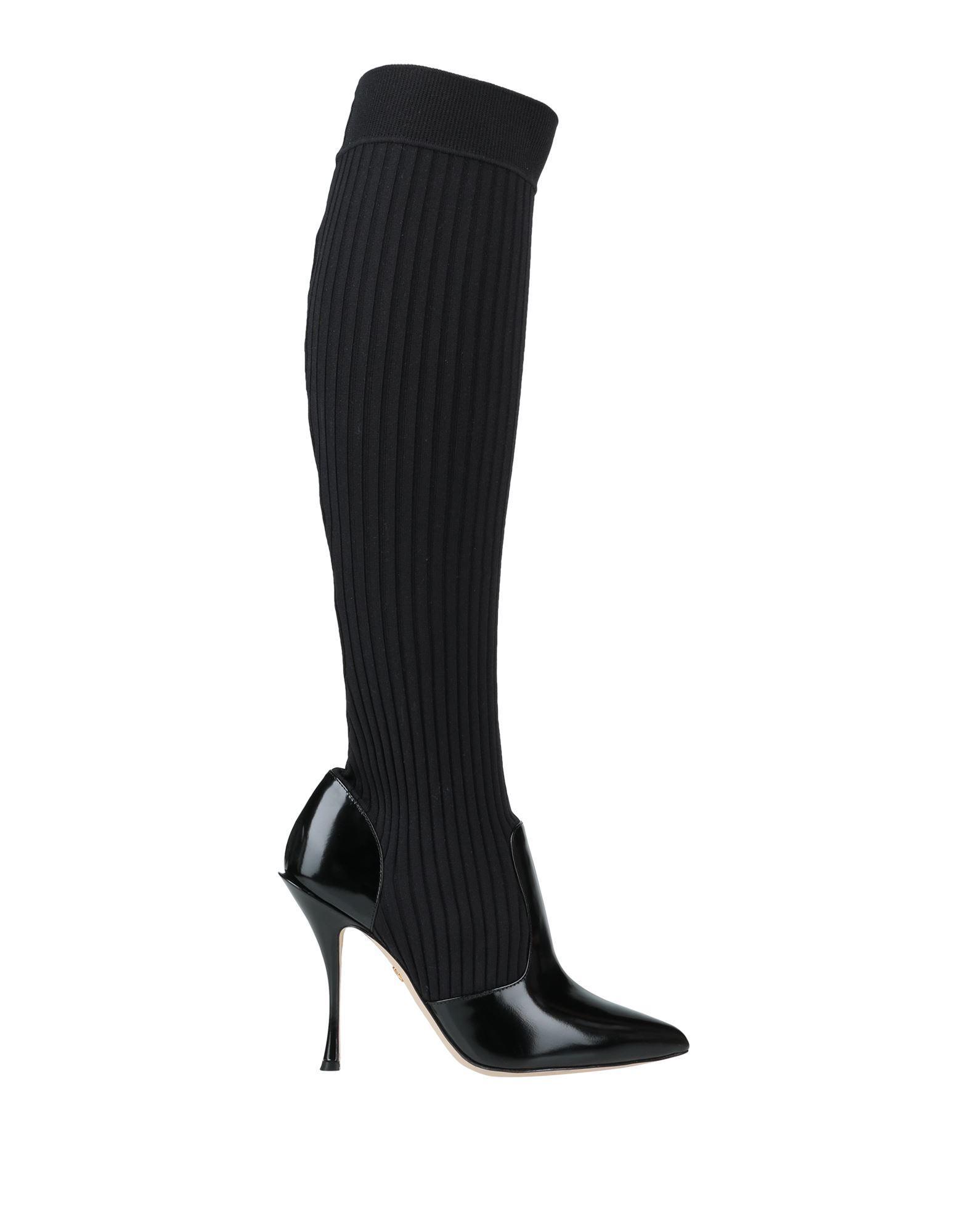 DOLCE & GABBANA Knee Boots In Black product image