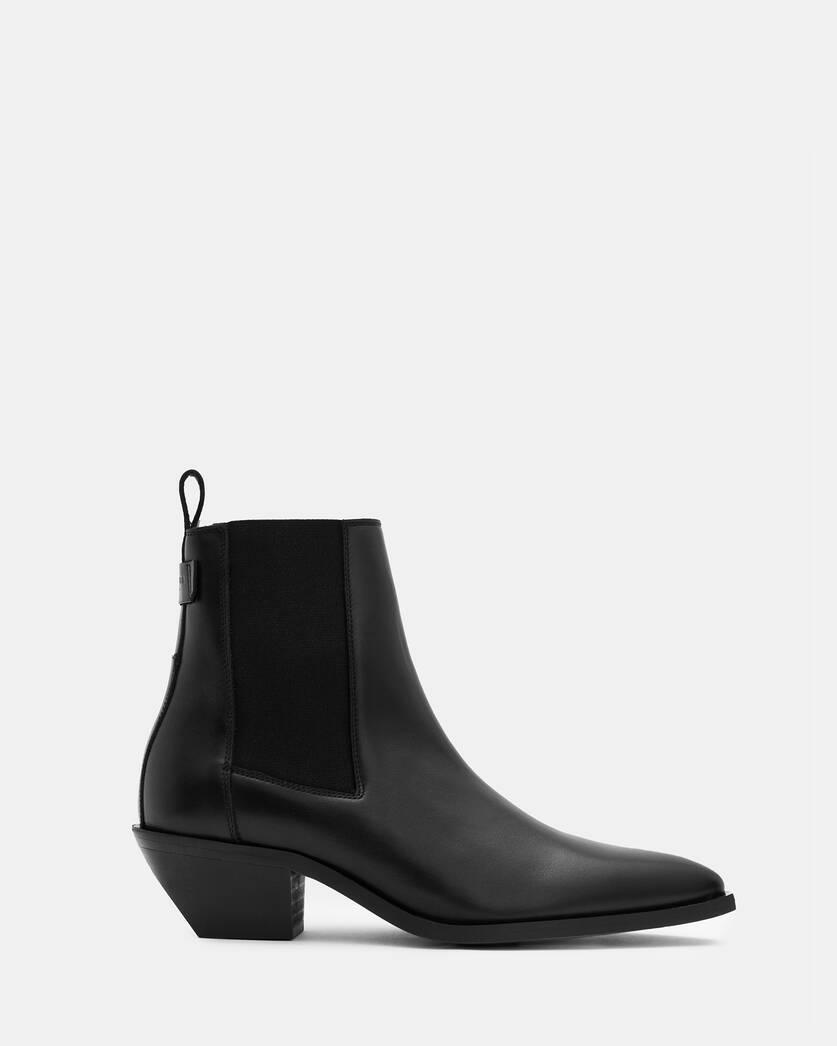 AllSaints Fox Pointed Toe Leather Chelsea Boots Product Image