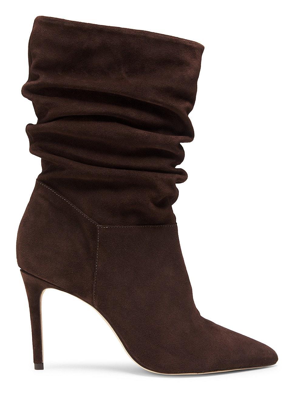 Womens 90MM Suede Slouch Shaft Boots product image