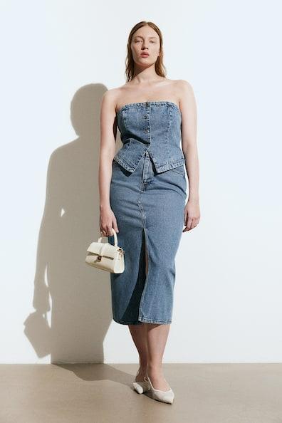 Denim Midi Skirt product image