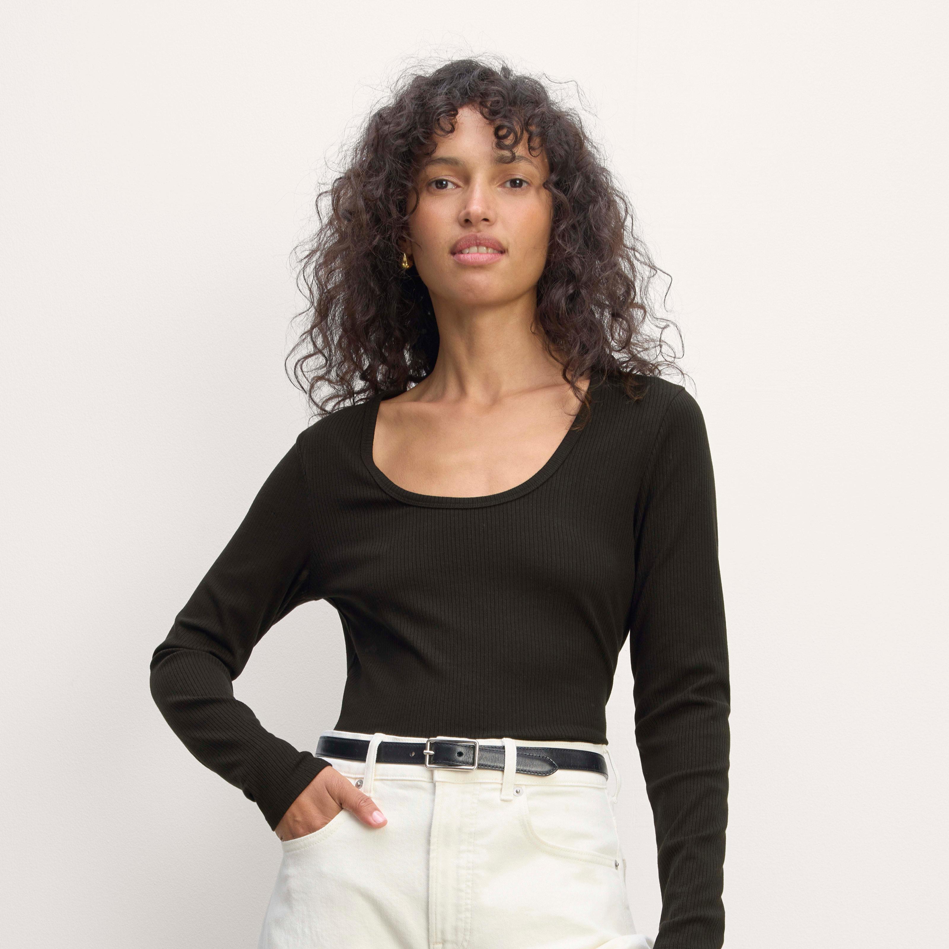 Womens Shimmy Long-Sleeve T-Shirt by Everlane Product Image