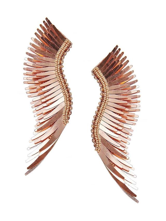 Mignonne Gavigan Madeline Rose Gold Linear Statement Earrings Product Image