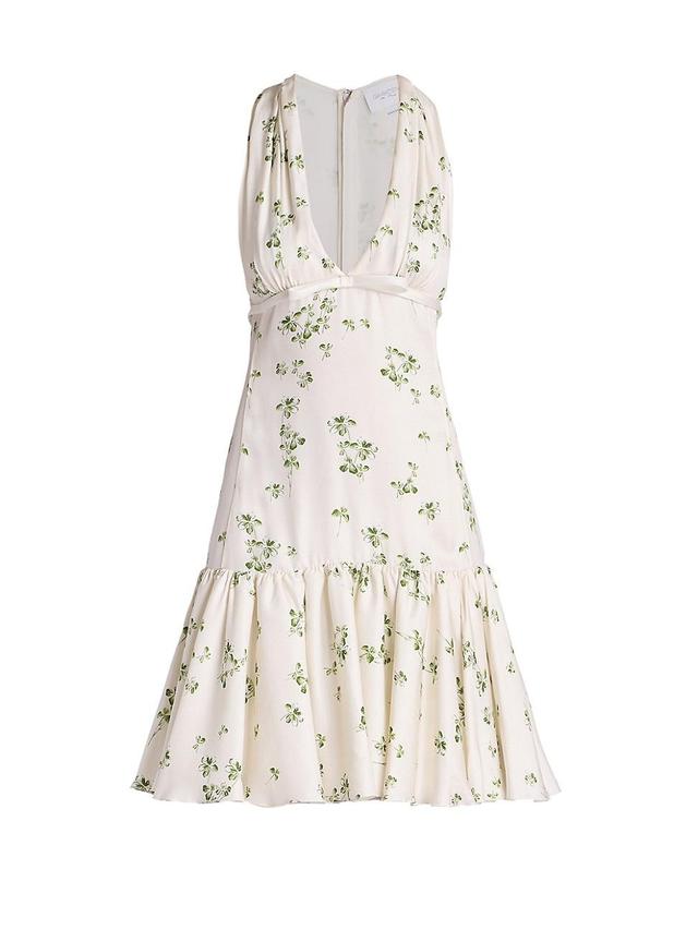 Womens Floral Sleeveless Fit & Flare Midi-Dress Product Image