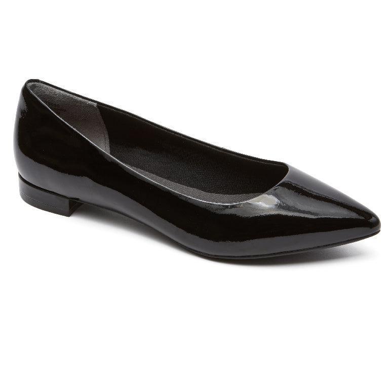 Rockport Total Motion Adelyn Ballet Patent) Women's Dress Flat Shoes Product Image