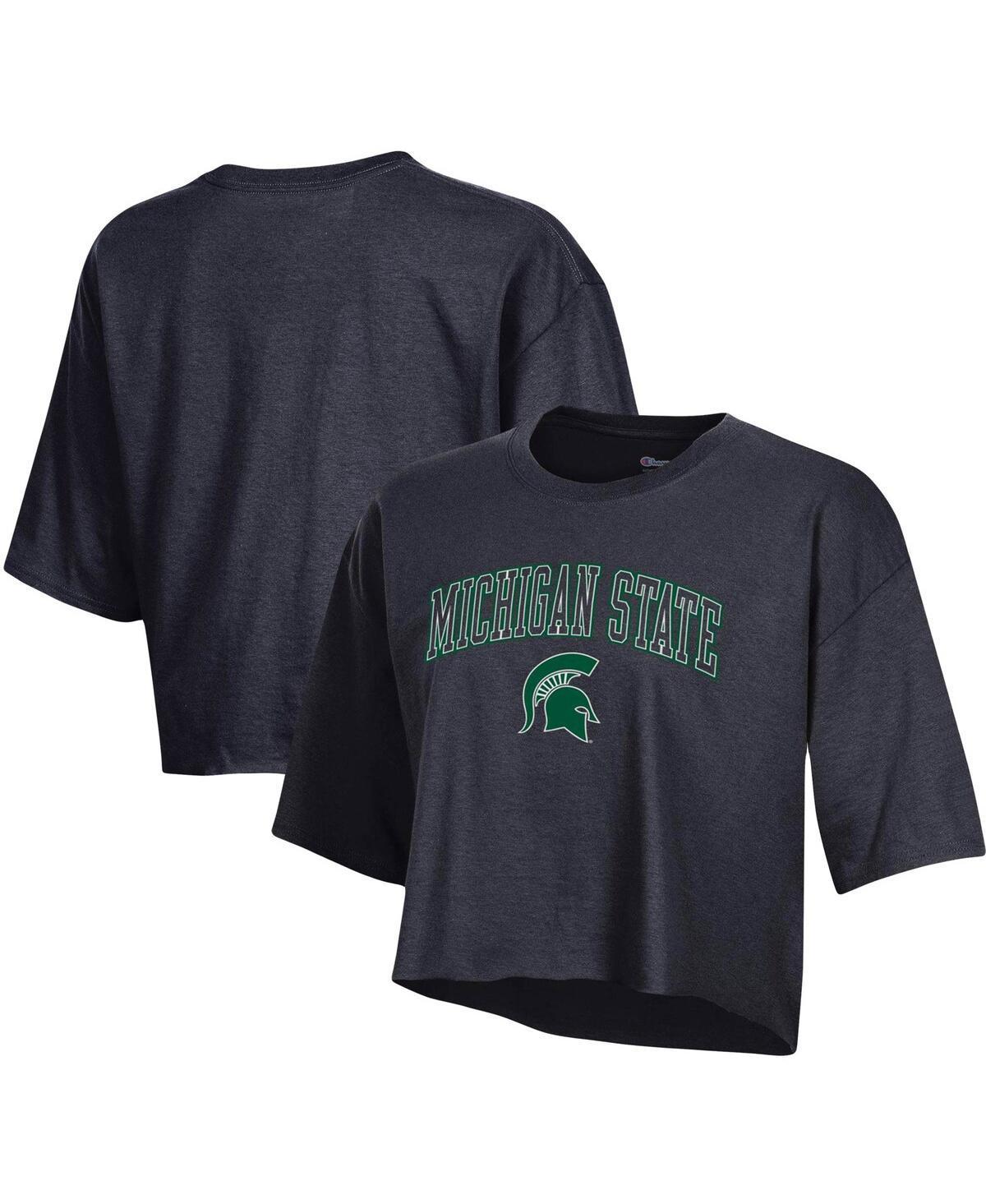 Womens Champion Michigan State Spartans Cropped Boyfriend T-Shirt Product Image