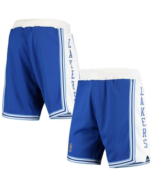 Mens Mitchell & Ness Blue and White Los Angeles Lakers 2009/2010 Hardwood Classics Authentic Shorts - Blue Product Image