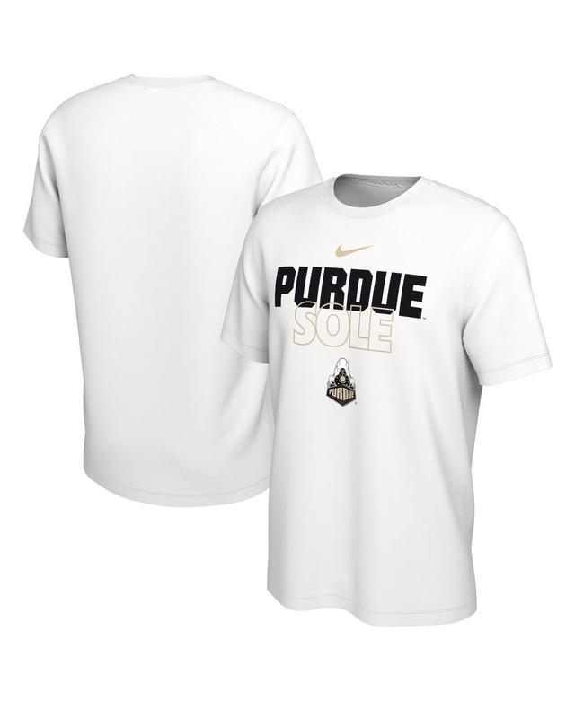 Mens Nike White Purdue Boilermakers On Court Bench T-shirt Product Image