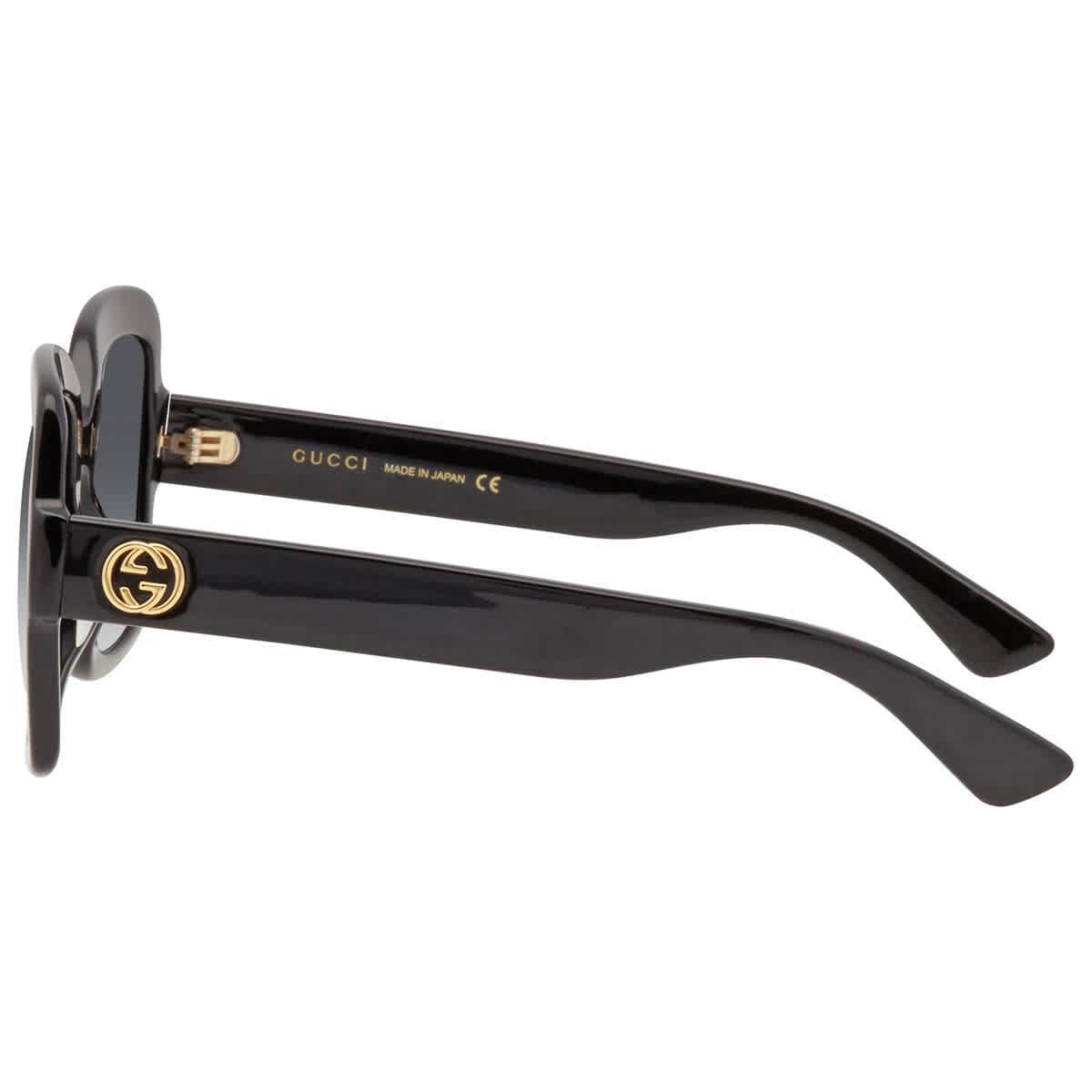 Gucci Oversized Square Black Frame Sunglasses Product Image