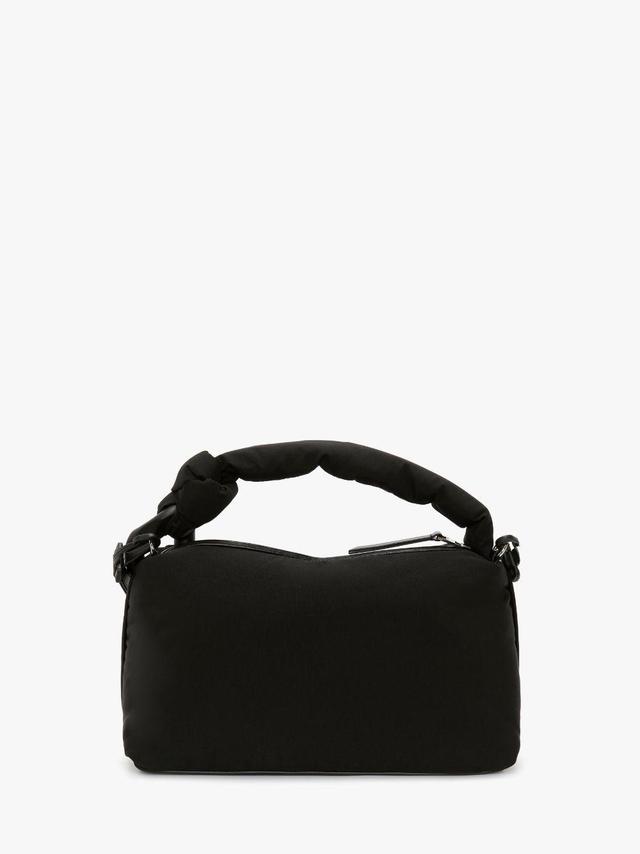 JWA PUFFY CORNER BAG - NYLON TOP HANDLE BAG in black | JW Anderson US  Product Image