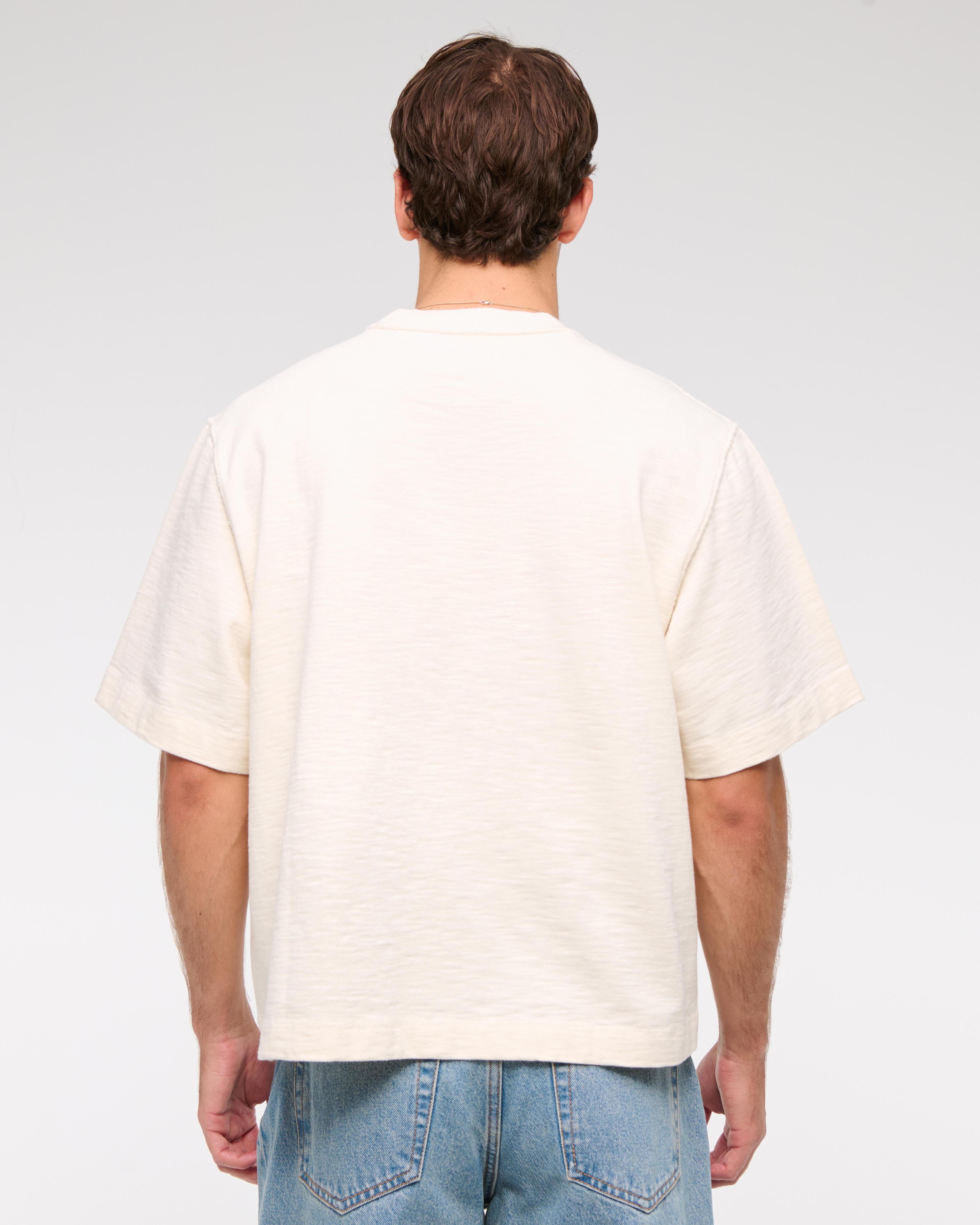 Premium Heavyweight Slub Cropped Tee Product Image