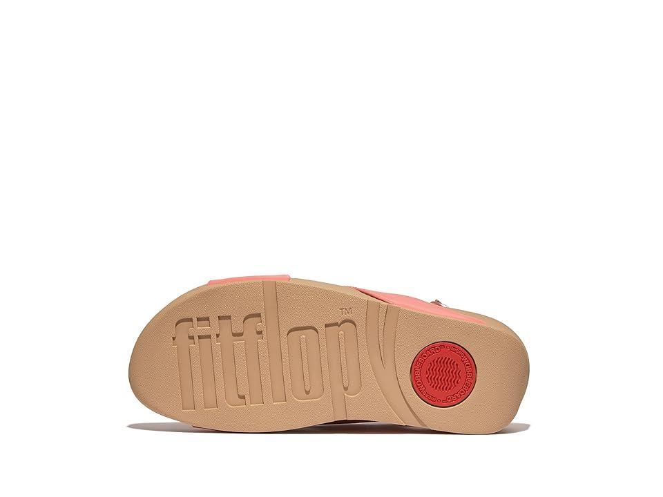 FitFlop Lulu Cross-Back Strap Sandals - Leather (Rosy Coral) Women's Sandals Product Image