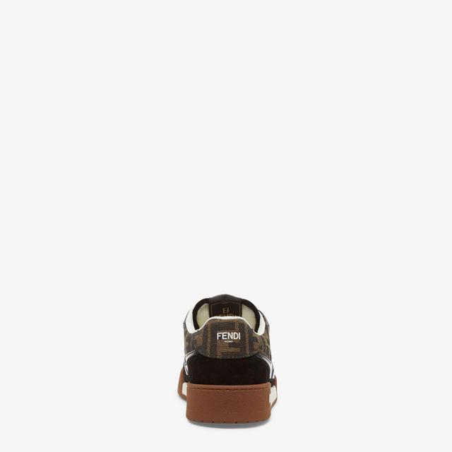 Fendi MatchCanvas low-tops with black suede Product Image