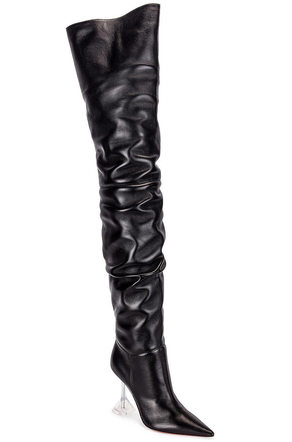 AMINA MUADDI Olivia Nappa Boot in Black Product Image