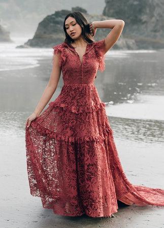 Allegra Impact Dress in Marsala product image