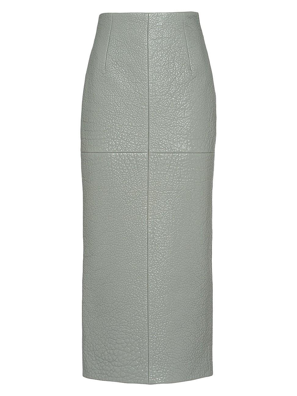 Womens Nappa Leather Skirt Product Image