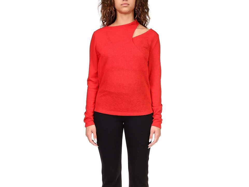 Sanctuary Date Night Knit Top (Rouge) Women's Clothing Product Image