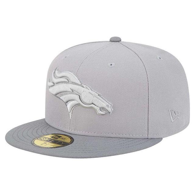 Mens New Era Gray/Graphite Denver Broncos Iron Cloud 59FIFTY Fitted Hat Product Image